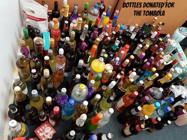 Bottles donated for the tomoba